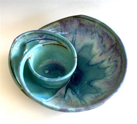 Chip And Dip Handmade Ceramic Dish Ceramics And Pottery Etsy