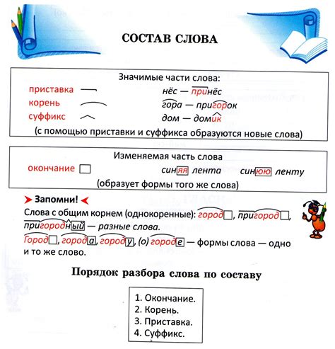 Домашний учитель Радуга: Состав слова