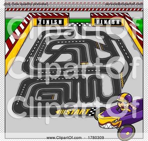 Cartoon Race Track Maze Game by Hit Toon #1780309