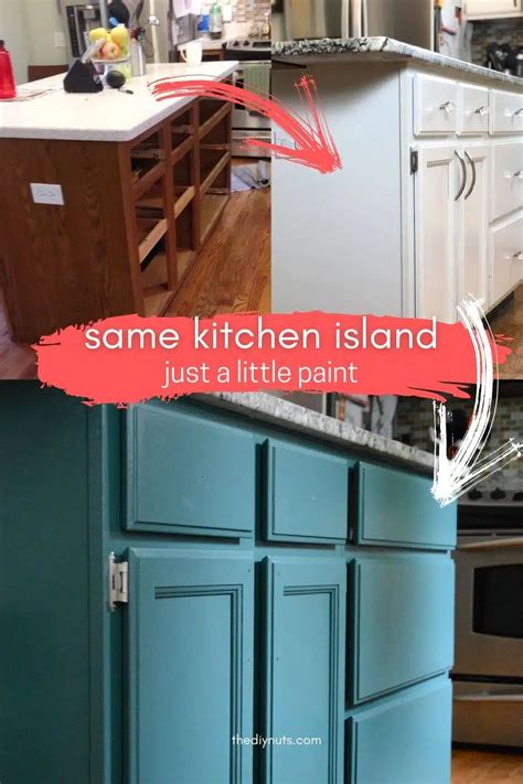 How To Repaint Painted Cabinets (Our Green Kitchen Cabinets) - The DIY Nuts