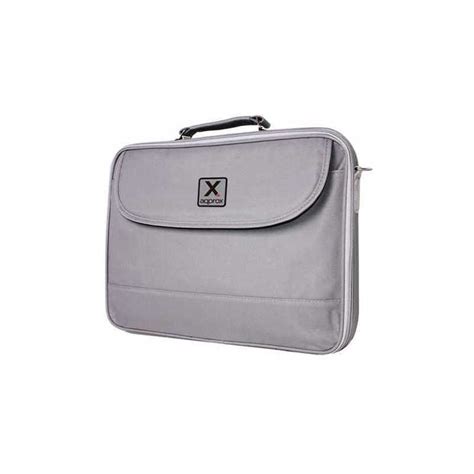 Approx 156″ Laptop Carry Case Multiple Compartments Padded Grey