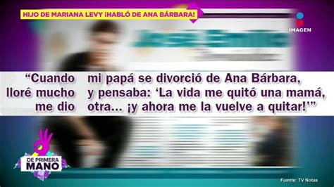 Hijo De Mariana Levy Y El Pirru Asegura Perdi A Otra Mam Tras