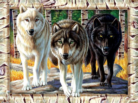 Wolf Pack Colors Pieces Sunsout Puzzle Warehouse