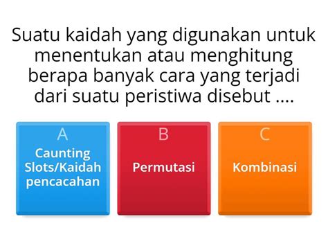 Quis 2 Pertemuan 8 Permutasi And Kombinasi Kelas Xii Matematika