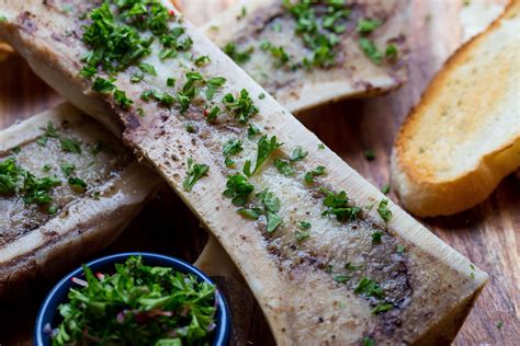 Roasted Bone Marrow Gremolata Roasted Bone Marrow Starters Recipes