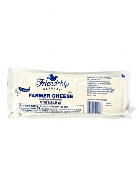 Friendship Farmer Cheese Lb Kg Hampton Food Market Grocery