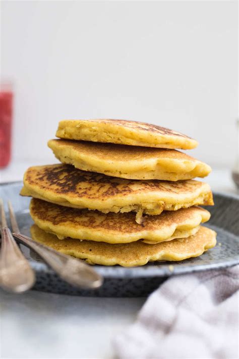 Corn Flour Pancakes with Strawberry Compote – Salted Plains