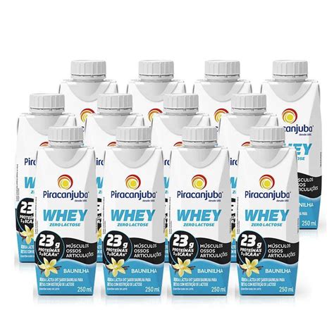 Kit Whey Protein Zero Lactose Piracanjuba Baunilha Em Promo O