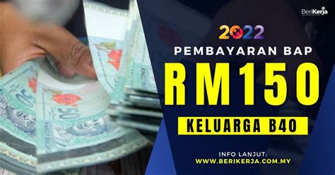 Bantuan BAP RM150 Mula Disalurkan Pada Minggu Ini Ini Syarat Syarat