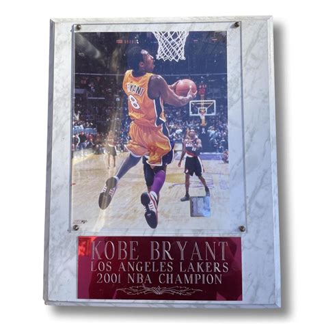 Kobe Bryant Authenticated Plaque Champions Depop