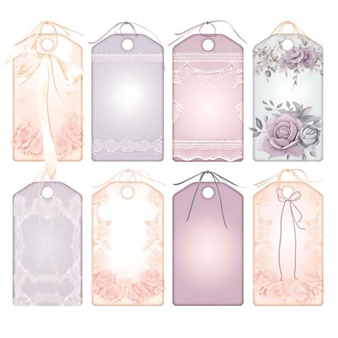 Premium AI Image Lingerie Tag Card Satin Fabric Delicate Lace Accents Sensual D Vector Design