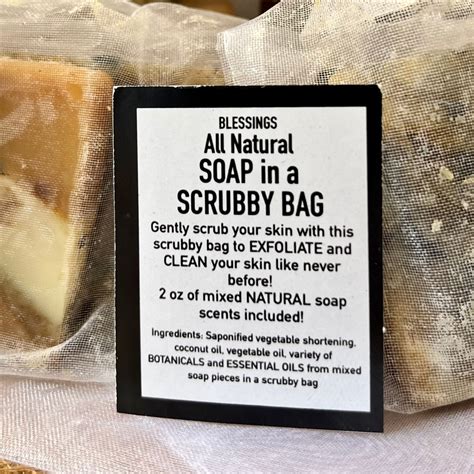 All in One Soap in a Scrubby Bag – Blessings All Natural Jamaica for YOU!