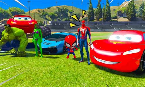 Bebe Homem Aranha Voltou As Aulas Carro De Herois No Gta