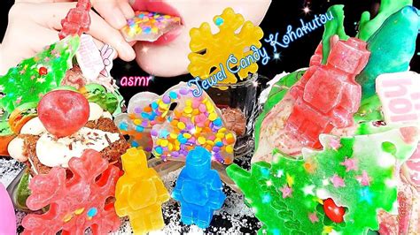 Asmr Homemade Jewel Candy Kohakuto Eating Sounds Mukbangㅣ직접만든 보석젤리 코하쿠토