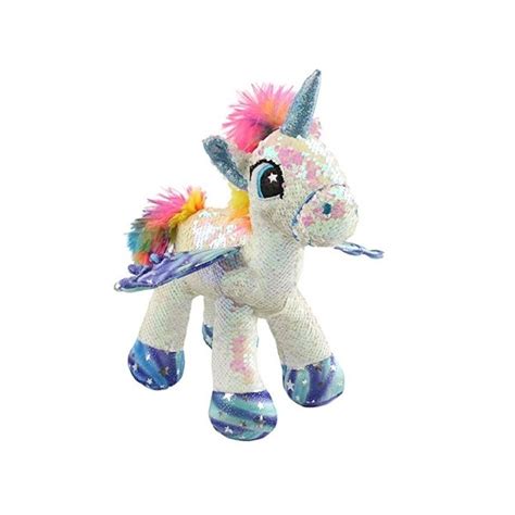 Peluche Unicornio Con Lentejuelas Reversibles Escool