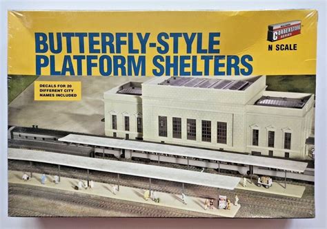 Walthers Cornerstone N Scale Butterfly Style Platform Shelters Etsy