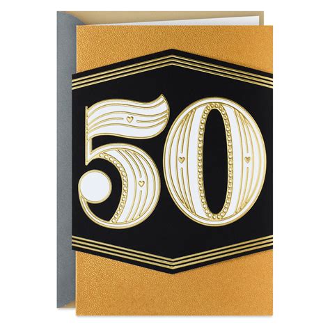 Golden Means 50th Anniversary Card - Greeting Cards | Hallmark