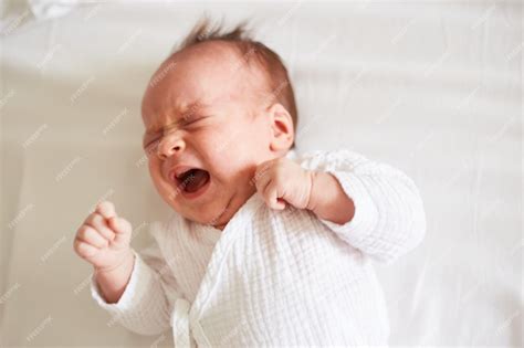 Premium Photo Crying Newborn One Month Old Baby Boy Crying Baby