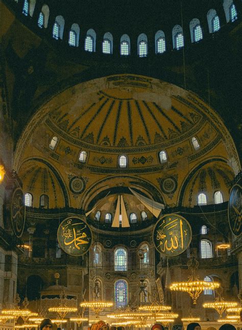 Interior of the Hagia Sophia Mosque, Istanbul, Turkey · Free Stock Photo