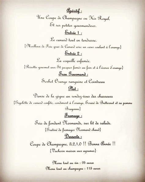 Menu Au Rendez Vous Des Chasseurs Restaurant Maul Vrier Sainte Gertrude