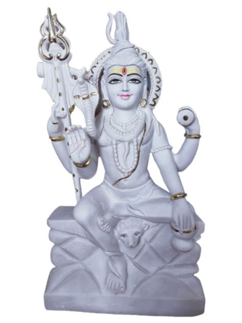 White Marble Shiv Ji Statue, Home at Rs 25000 in Alwar | ID: 2850229341997