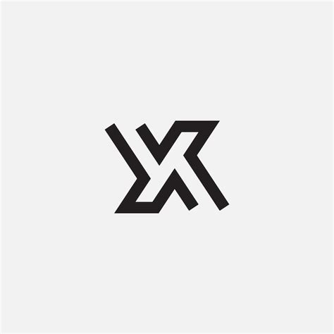 Premium Vector Initial Based Clean And Minimal Letter Xk Kx X K Logo Creative Fonts Monogram