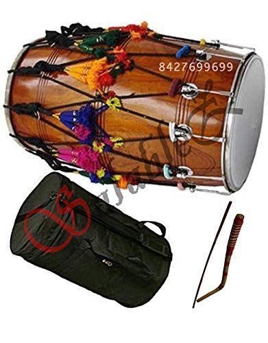 Salablez Best Punjabi Bhangra Dhol Natural Color Kacha Pakka Sheesham