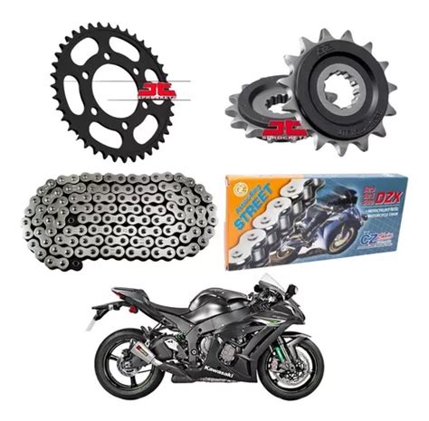 Kit Rela O Kawasaki Ninja Zx R Corr Cz Dzx Jt Sprockets Frete Gr Tis