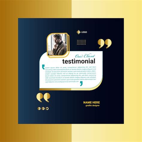 Premium Vector Client Testimonial Templates For Social Media