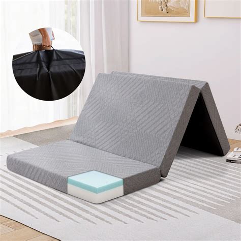 Hcore Folding Mattress 4 Inch Foldable Trifold Memory Foam Mattress