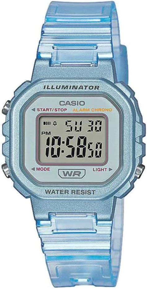 Casio Unisex 3700mm Quartz Watch With Lcd Digital Dial And Orange