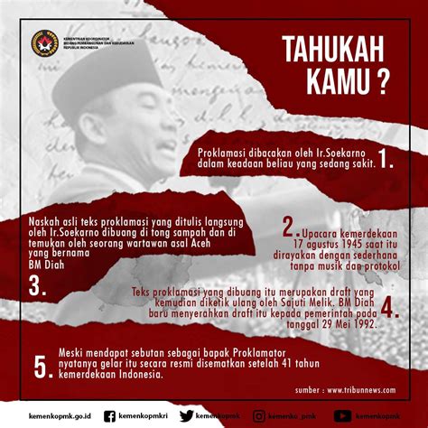 Sejarah Isi Teks Proklamasi Kemerdekaan Indonesia Ri Riset