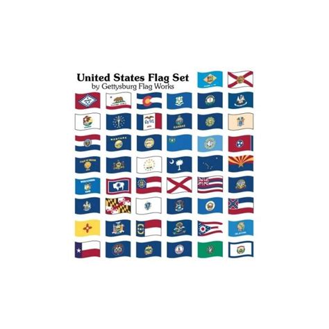 State Set United States Flag - Indoor - 50 - State Flag Sets - Flag Sets