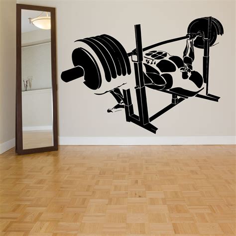 Wall Room Decor Art Vinyl Sticker Mural Decal Body Builder Gym Big