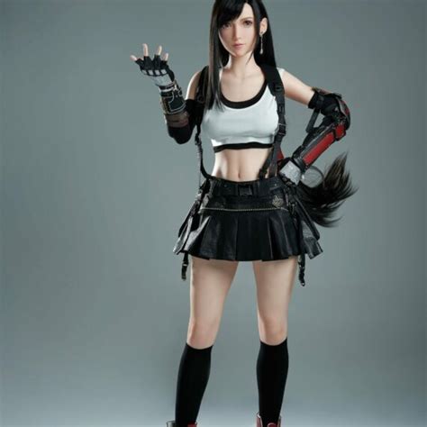 Premium Tifa Black Hair Anime Sex Doll CA Warehouse NakeDoll