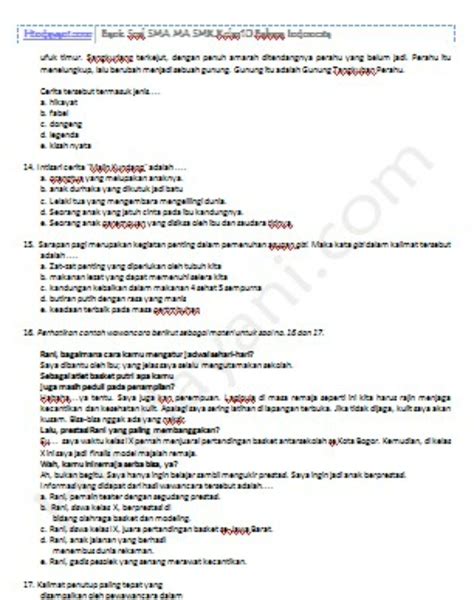 Soal Bahasa Indonesia Kelas 10 Homecare24