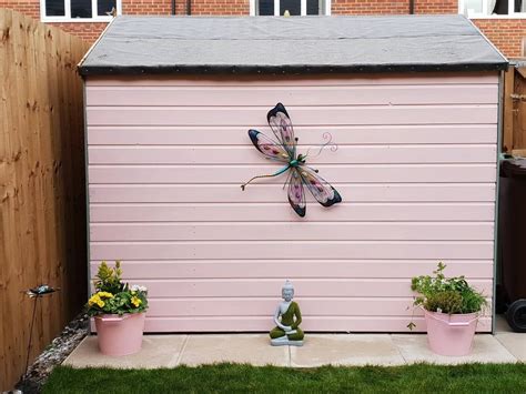 Pink Shed Ronseal Cherry Blossom And Sage Garden Paint Garden