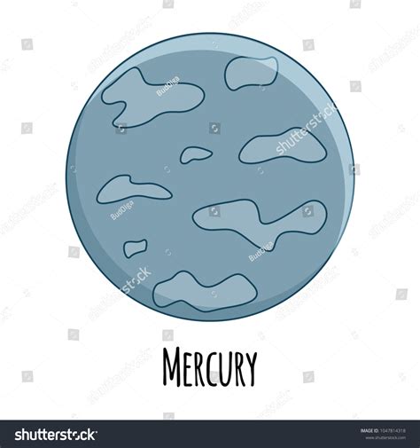 Mercury Planet White Background