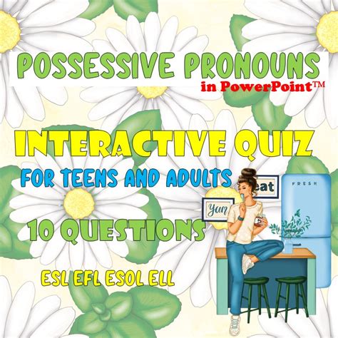 Esl Efl Possessive Pronouns Interactive English Grammar Game Quiz Test Activity Made By Teachers