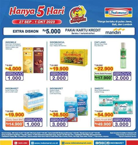 Katalog Promo JSM Indomaret Terbaru 29 September 2023 Potongan Harga