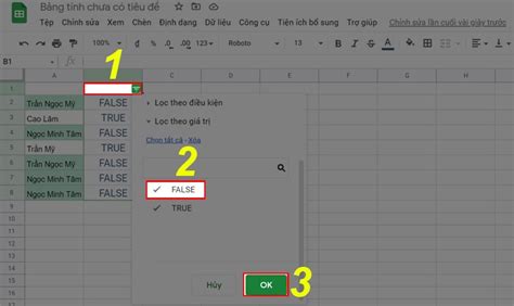 Cách lọc dữ liệu trùng lặp trong Google Sheet cực đơn giản