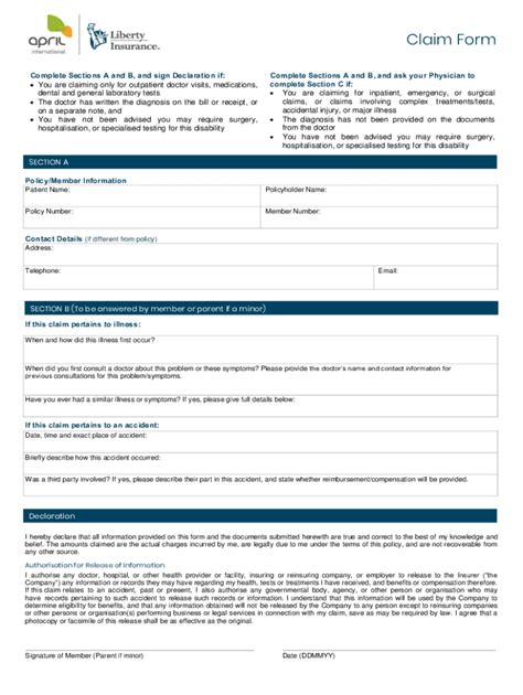 Sg April International Claim Form 2019 2022 Fill And Sign Printable