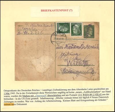 Postst Ck Sterreich Drei Briefmarken Und Ansichtskarten