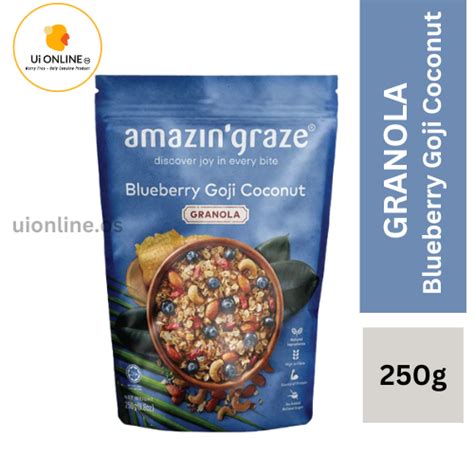 Amazin Graze Blueberry Goji Coconut Granola 250g EXP DATE 24 MAY