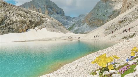 Wanderung Zum Antermoia See In Val Di Fassa Trentino