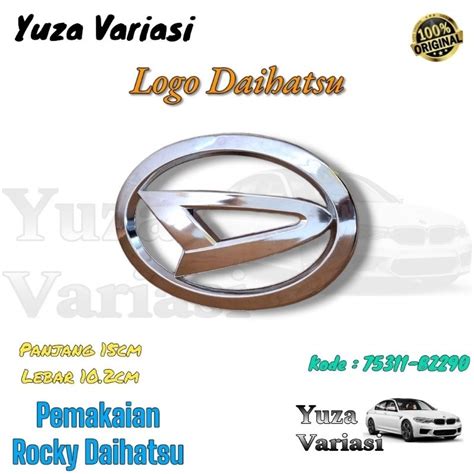 Jual Logo Depan Gril Daihatsu Rocky Original Logo Emblem Depan