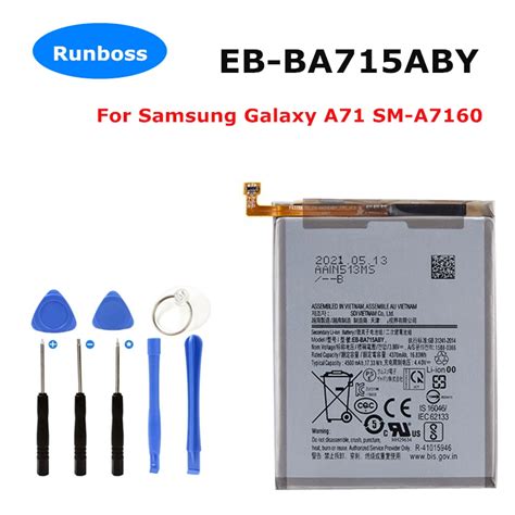 Original-EB-BA715ABY-4500mAh-For-Samsung-Galaxy-A71-SM-A7160 ...