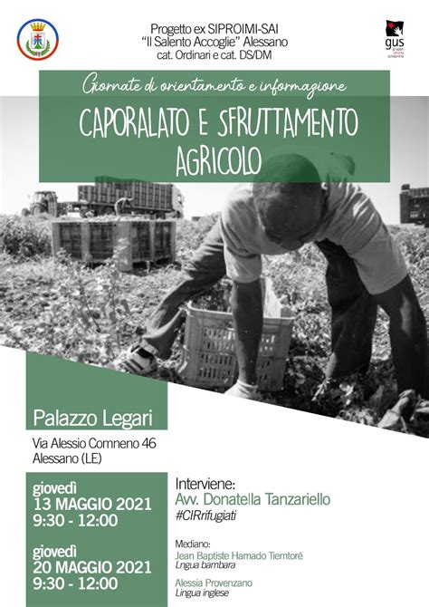 Caporalato E Sfruttamento Agricolo Alessano Le Gus