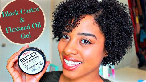 New Eco Styler Black Castor And Flaxseed Oil Gel Wash N Go Demo