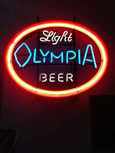 Olympia Light Beer Neon Sign Neon Light Diy Neon Signs